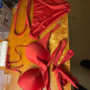 Burgundy Wrap Around Bikini